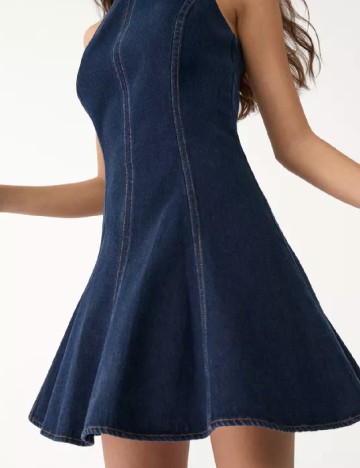 Rochie scurta Stradivarius, bleumarin