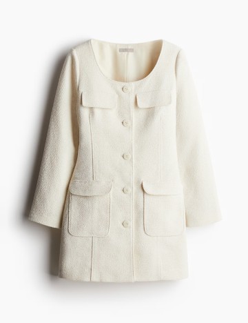 Rochie scurta H&M, ecru