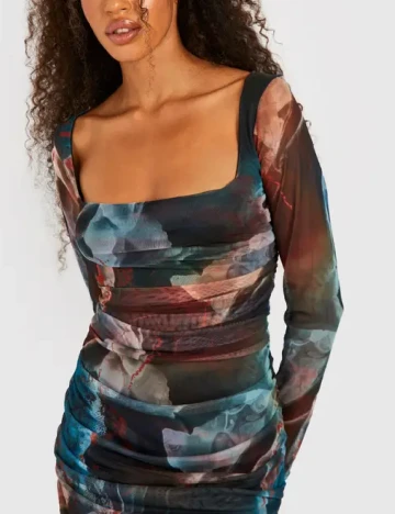 Rochie scurta Boohoo, mix culori