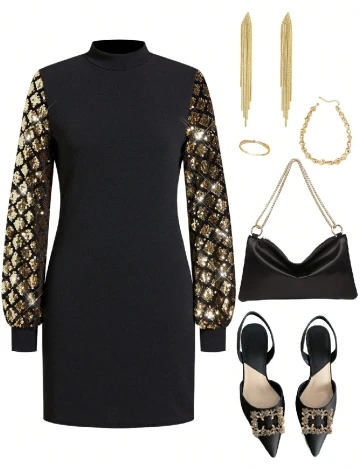 Rochie scurta SHEIN, negru