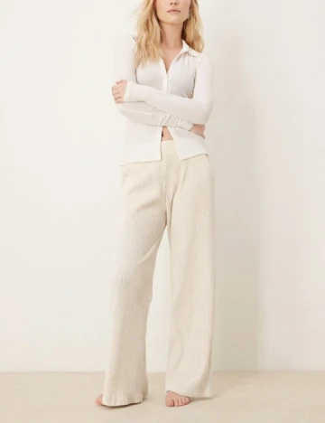 Pantaloni Abercrombie&Fitch, ecru