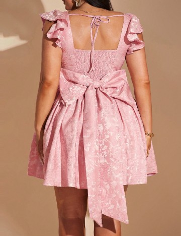 Rochie scurta SHEIN CURVE, roz