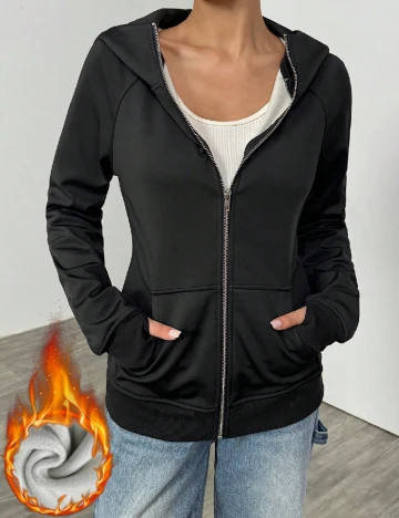 Hanorac SHEIN CURVE, negru