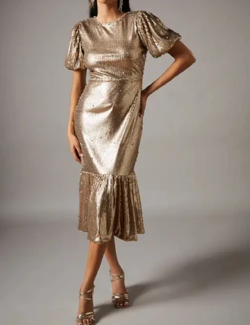 Rochie medie Coast, auriu