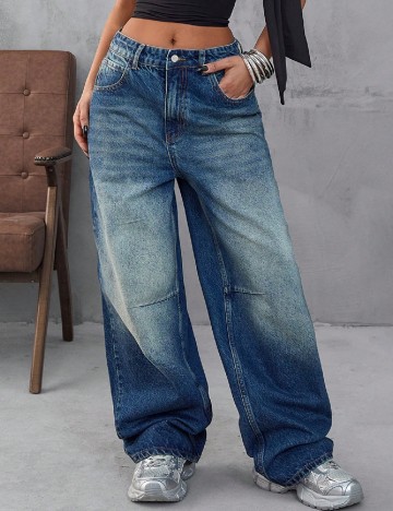 
						Blugi SHEIN, albastru