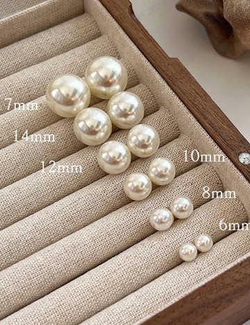 
						Set Cercei 5 perechi SHEIN, alb