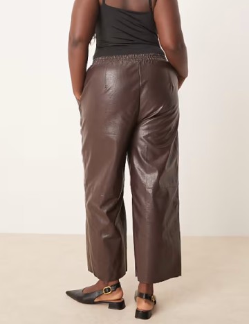 Pantaloni ASOS Curve, maro