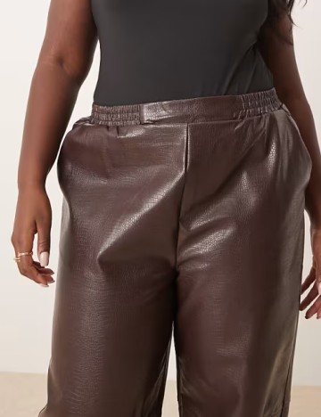 Pantaloni ASOS Curve, maro