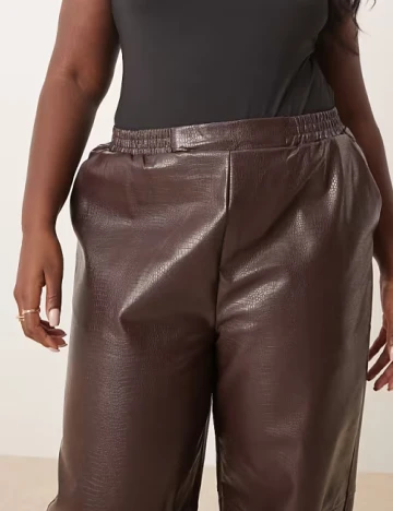 Pantaloni ASOS Curve, maro
