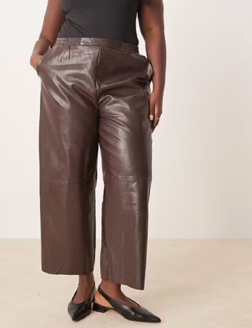 Pantaloni ASOS Curve, maro