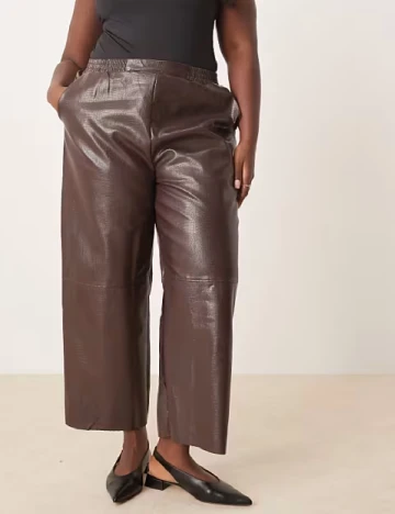 Pantaloni ASOS Curve, maro