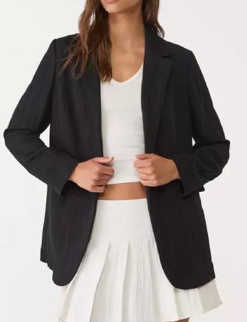Blazer Stradivarius, negru