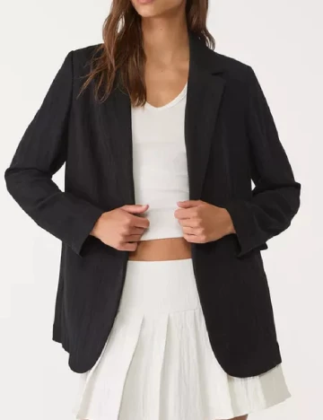 Blazer Stradivarius, negru