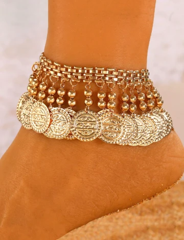 Bratara de picior SHEIN, auriu