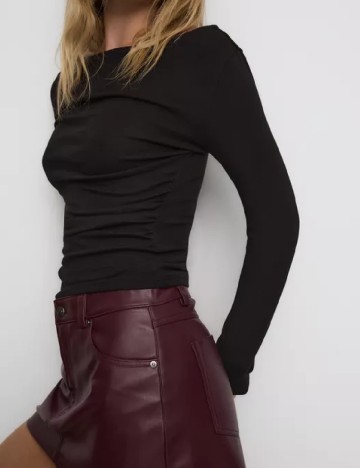 Bluza Stradivarius, negru