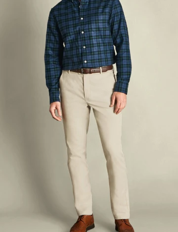 Pantaloni Charles Tyrwhitt, bej