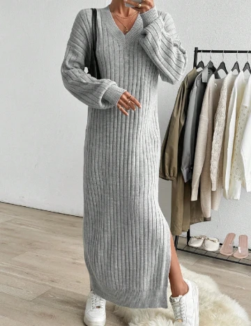 Rochie lunga SHEIN, gri