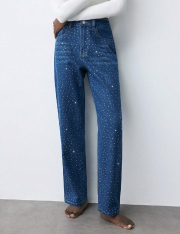 
						Blugi SHEIN, albastru