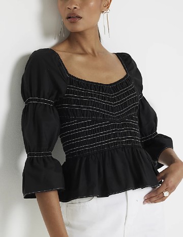 
						Top River Island, negru