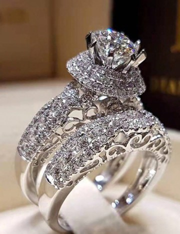 
						Set Inele 2 bucati SHEIN, argintiu