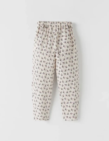 Pantaloni Zara, alb
