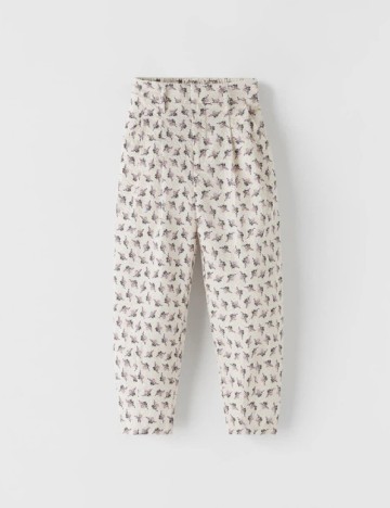 Pantaloni Zara, alb