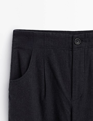 Pantaloni Massimo Dutti, bleumarin inchis