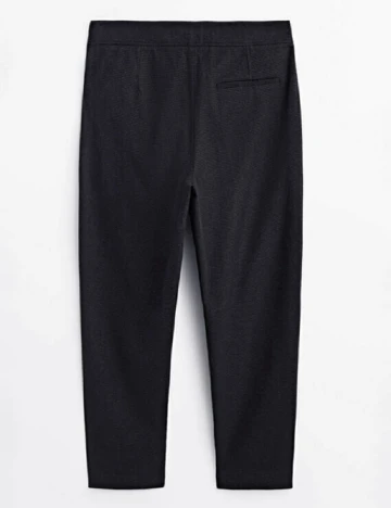 Pantaloni Massimo Dutti, bleumarin inchis