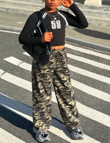 Pantaloni Shein Kids, army