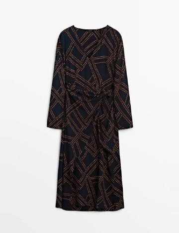 Rochie medie Massimo Dutti, bleumarin