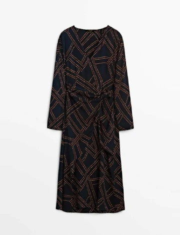 Rochie medie Massimo Dutti, bleumarin