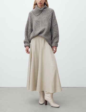 
						Fusta Massimo Dutti, bej