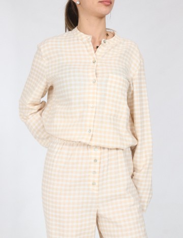 Pantaloni de pijama Massimo Dutti, crem