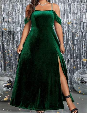 Rochie lunga SHEIN CURVE, verde