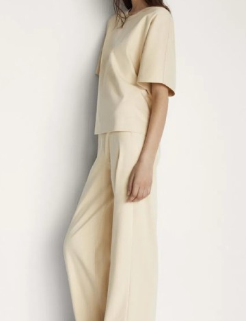 Pantaloni Massimo Dutti, crem