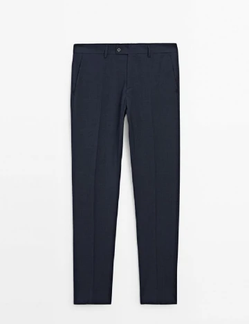 Pantaloni Massimo Dutti, bleumarin