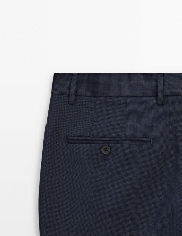 Pantaloni Massimo Dutti, bleumarin