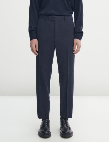 Pantaloni Massimo Dutti, bleumarin