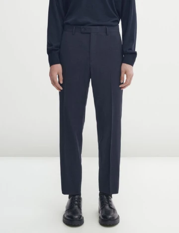 Pantaloni Massimo Dutti, bleumarin