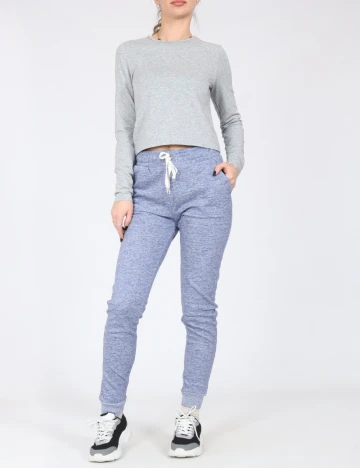 Pantaloni Bershka, albastru