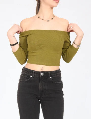 Top Zara, verde
