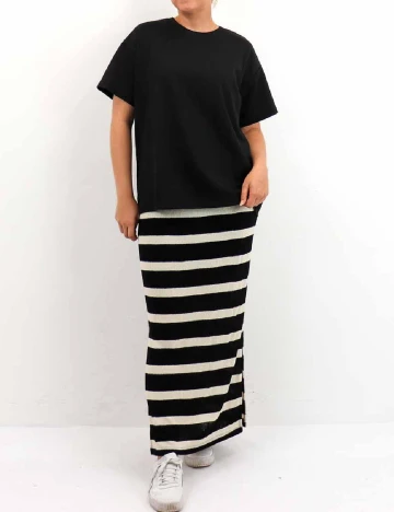 Fusta Object, crem/negru