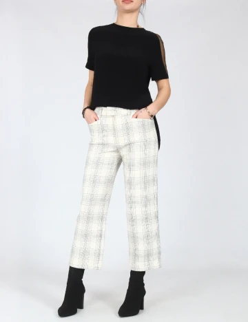 Pantaloni Zara, ecru
