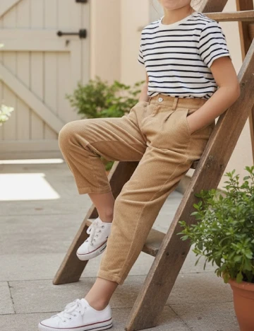 Pantaloni Zara, maro