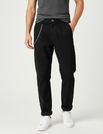 
						Pantaloni Bershka, negru
