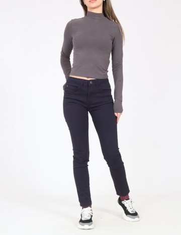 Pantaloni Bershka, bleumarin