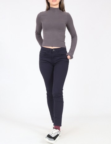 Pantaloni Bershka, bleumarin