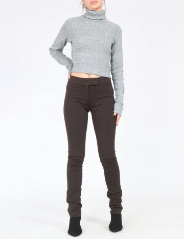 Pantaloni Zara, maro