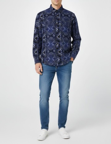 
						Camasa Zara, bleumarin