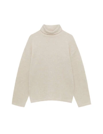 Bluza Pull&Bear, crem
